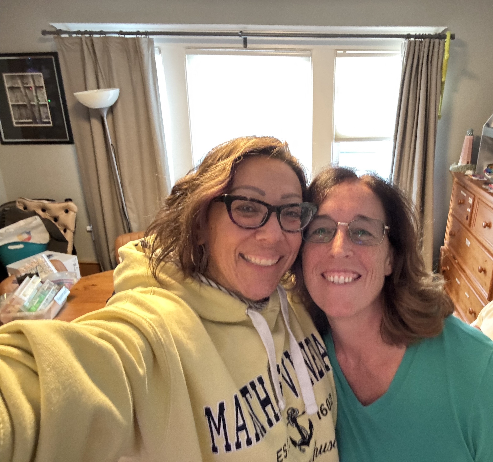 Jenn Garofolo and Deirdre, reconnected after thirty-six years